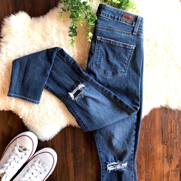 PAIGE Denim - Paige • Verdugo Ankle Ike Destructed Skinny Jeans